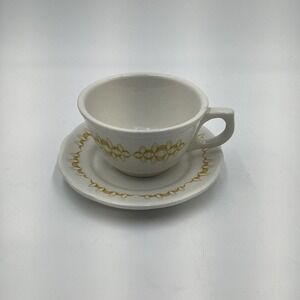 Vintage 1960s Buffalo China Buena Vista Hotel Cup/Saucer –‎ Historic Collectible